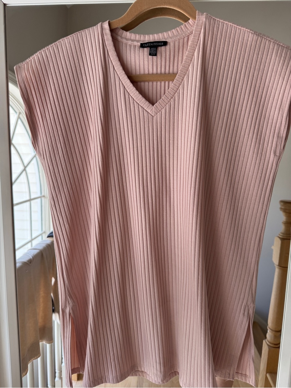 New Eileen Fisher Ribbed V-neck XS Tunic